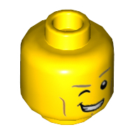 Lego hlava, žlutá (6124911)